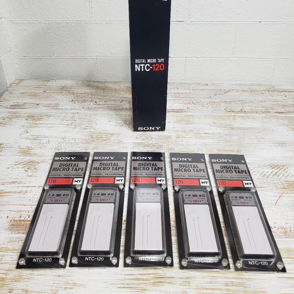 Sony Digital Micro Tape NTC-120 5 NEW IN BOX